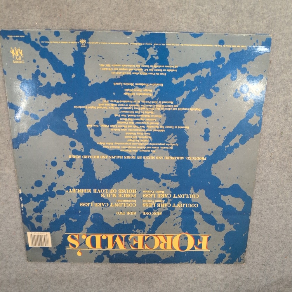 Force M.D.'s Couldn't Care Less 12" Vinyl Single Tommy Boy TB 909 1987 Promo - Picture 2 of 6